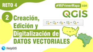 Creación edición y digitalización de datos vectoriales en QGIS.